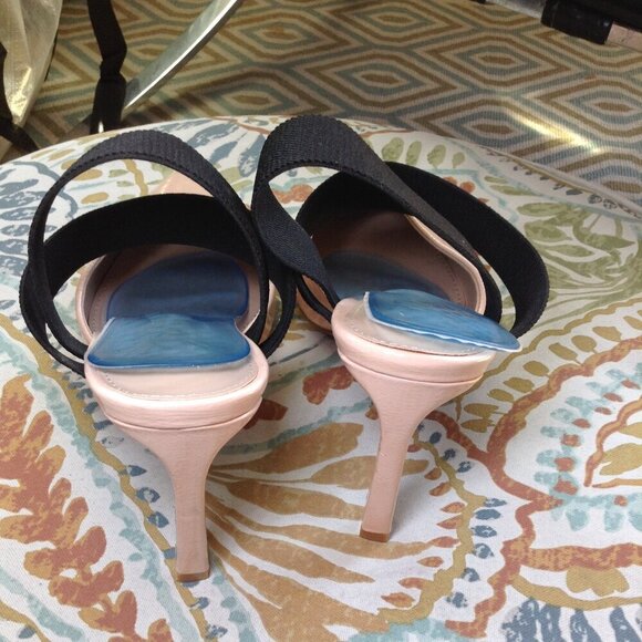 NY&Co.Pink Patent heeled mules, Pink and Black, Glam, Girlhoodcore, Valley girl - Picture 2 of 5